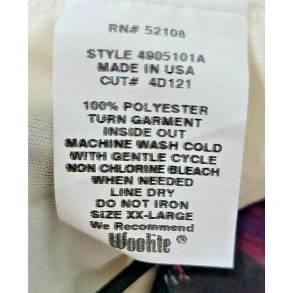 Johnny Martin XXL Paint Splatter Design Short Dress 2X Made‎ in USA Ruffles - Picture 7 of 7